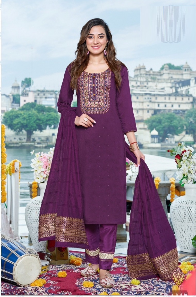 Radhika Sabhyata 1 Pure Chanderi Kurti With Bottom Dupatta Collection